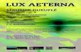 lux aeterna flyer3cmyk - konzerte-bern.ch · PDF fileLUX AETERNA MAURICE DURUFLÉ Requiem op. 9 Französische Kirche, Bern Fr. 26. Oktober 2012, 20 Uhr Sa. 27. Oktober 2012, 19 Uhr