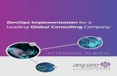 CS - DevOps Implementation for a Leading Global Consulting ... Leadi… · Automated Deployment. BEST ... was installed to monitor and diagnose performance issues in the ... Maven
