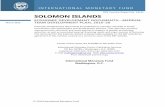IMF Country Report No. 16/91 SOLOMON ISLANDS · PDF fileimf country report no. 16/91 solomon islands economic development documents