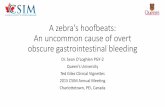 A zebra's hoofbeats: An uncommon cause of overt obscure ...csim.ca/wp-content/uploads/documents/meeting2015/presentations/17... · A zebra's hoofbeats: An uncommon cause of overt
