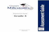 Assessment Guide Grade 4 - Cobb County School District Grade 4 EOG Assessment Guid… · DEPTH OF KNOWLEDGE DESCRIPTORS 4 DEPTH OF K ... summative assessment program spanning grade