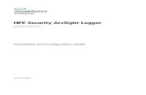HPE Security ArcSight Logger - Community · PDF fileHPE Security ArcSight Logger Software Version: 6.41 Installation and Configuration Guide July 13, 2017. ... To upload a new license,