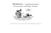 gItagItasarm! sarm! sarm! ---- gétäsäram ram Essence of ...practicalphilosophy.in/wp-content/uploads/2012/08/GitaaSaaram.pdf · gIta sar m! - gétäsäram - Essence of the Gita