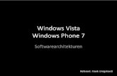 Windows Vista Windows Phone 7 - Universität Siegenps.informatik.uni-siegen.de/downloads/Seminare/softwarearchitekt... · Programmierschnittstelle (Win32‐API) – Aber im Kern noch