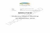 CO 20161122 MIN 2079 - Loddon Shire · PDF fileMoved: Cr Gavan Holt Seconded: Cr Cheryl McKinnon That Council receive and note the Mayoral Report CARRIED. ORDINARY COUNCIL MEETING
