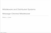 Middleware and Distributed Systems Message-Oriented Middleware  and Distributed Systems Message-Oriented Middleware Martin v. Lwis Montag, 5. Dezember 11