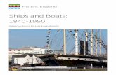 Ships and Boats: 1840-1950 - Historic England · PDF fileShips and Boats: 1840-1950. Introductions to Heritage Assets . ... of Second Rate wooden warships among others, launched between