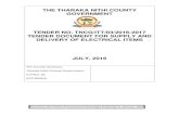 THE THARAKA NITHI COUNTY GOVERNMENT TENDER  · PDF fileIssued by the Public Procurement Oversight Authority in January, 2007 THE THARAKA NITHI COUNTY GOVERNMENT TENDER NO.