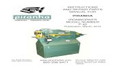 IRONWORKER MODEL NUMBER P-40 - · PDF fileINSTRUCTIONS AND REPAIR PARTS MANUAL FOR PIRANHA IRONWORKER MODEL NUMBER P-40 Publication: March, 2010 For Serial Numbers P40-1001 to Current