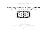 Contemporary Martinism and its true origins - … and alchemy/Martinism... · - 1 - Initiatic Survivals I Contemporary Martinism and its true origins By Robert Ambelain Pub. March