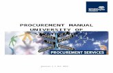 APUC Ltd Procurement Manual - University of Strathclyde Web viewPROCUREMENT MANUAL . ... All documents relating to procurement will follow a standardised tendering procedure which