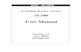 SL500 User Manual - stronglink-rfid. · PDF fileRFID READER . 13.56MHz Reader / Writer . SL500 . User Manual