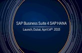 SAP Business Suite 4 SAP HANA - lianacms.comsap.lianacms.com/media/events/library/assets/s4hana-launch/s4hana... · SAP HANA SAP Business Suite powered by ... the SAP HANA Platform
