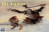 Dragon Magazine #126 - Annarchive · PDF fileMagazine Issue #126 Vol. XII, No. 5 October 1987 Publisher Mike Cook Editor Roger E. Moore Assistant editor Robin Jenkins Fiction editor
