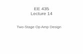 EE 435 Lecture 14 - class.ece.iastate.educlass.ece.iastate.edu/ee435/lectures/EE 435 Lect 14 Spring 2016.pdf · EE 435 Lecture 14 Two-Stage Op Amp ... Two-stage Architectural Choices