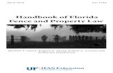 Handbook of Florida Fence and Property Law - EDISedis.ifas.ufl.edu/pdffiles/FE/FE88900.pdf · Handbook of Florida Fence and Property Law ... Institute of Food and Agricultural Sciences,