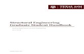Structural Engineering Graduate Handbook · PDF fileStructural Engineering Graduate Handbook ... instrumentation and experimental testing; structural ... earthquake engineering and