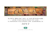 Liturgical Calendar 2017 - Catholic Diocese of Fort Worth · PDF fileEach year the Secretariat of Divine Worship of the United States Conference of Catholic Bishops publishes the Liturgical