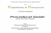 2016 R&R Procedural Guide - South Carolina American  · PDF fileProcedural Guide 2016 Revised Edition ... literature in the United States ... mcbeth.k@sbcglobal.net