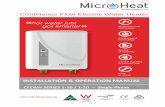 Continuous Flow Electric Water Heater - · PDF fileContinuous Flow Electric Water Heater . INSTALLATION & OPERATION MANUAL CFEWH SERIES 1-10 / 1-20 – Single Phase Licence No.: