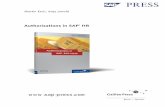 Authorizations in SAP HR - Amazon S3 · PDF fileAuthorizations in SAP® HR Bonn Boston ... (OM) EE Display and maintenance of all other HCM objects that are stored in tables of the