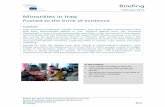 Minorities in Iraq - European  · PDF fileEPRS Minorities in Iraq Members' Research Service Page 3 of 8 assimilative pressure, both from Arabs and Kurds, in view of a census and