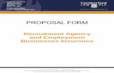 PROPOSAL FORM - Camberford Law  · PDF filePROPOSAL FORM Recruitment Agency and Employment Businesses Insurance Underwriting Agent . Lloyd’s roker