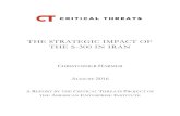 THE STRATEGIC IMPACT OF THE S-300 IN IRAN - aei.org · PDF fileincluding our most advanced stealth aircraft, to a major military effort aimed at eliminating that ... aircraft and missiles