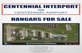 centennial interport hangars for sale - Stijgendstijgend.com/wp-content/uploads/2015/06/Centennial-InterPort... · HANGARS FOR SALE Will Schippers Stijgend Real Estate, LLC 303-809-0751