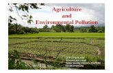 Agriculture and Environmental Pollution - India Water · PDF fileAgriculture and Environmental Pollution Dr P S Harikumar Scientist and Head Water Quality Division, CWRDM hps@cwrdm.org