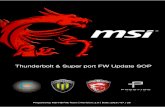 Thunderbolt & Super port FW Update SOP - MSI Notebook · PDF fileThunderbolt & Super port FW Update SOP Prepared by MSI NB FAE Team ... Notebook driver download page of your Notebook