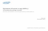 System Event Log (SEL) Troubleshooting Guide (PDF) - · PDF fileIntel® Server Products and Solutions System Event Log (SEL) Troubleshooting Guide Summary and definition of events