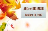 ABCS OF RESEARCH - Stanford University School of …med.stanford.edu/rmg/forms/OSR_ABC_Meeting_fall_2017.pdf · Look at the title of the FOA. ... • If the project involves human