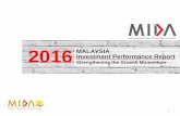2016 MALAYSIA Investment Performance Report - · PDF fileMALAYSIA INVESTMENT PERFORMANCE REPORT 2016 Global FDI Inflows 1,494 1,870 1,490 1,500 1,190 1,330 1,560 1,400 1,470 1,230