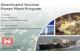 Deactivated Nuclear Power Plant Program - · PDF fileUS Army Corps of Engineers BUILDING STRONG ® Deactivated Nuclear Power Plant Program Presenter Mr. Gregory Komp . Director, Army
