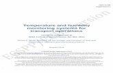 Temperature and humidity monitoring systems for transport ... · PDF fileTechnical Supplement: Temperature and humidity monitoring systems for transport operations 1 Acknowledgments