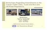 Workshops Regarding Amendments to the Tractor · PDF file1 Workshops June 23 – Central Valley June 28 – Sacramento July 1 – El Monte July 6 – San Diego Workshops Regarding