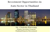 Investment Opportunities in Auto Sector in · PDF file12 Manufactures Brand Capacity Future Expansion 1 Auto Alliance (Thailand) Mazda, Ford 300,000 - 2 BMW Manufacturing (Thailand)