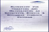 BLUEPRINT FOR CREATING AND M AN EFFECTIVE  · PDF fileblueprint for creating and maintaining an effective ethics & business conduct program