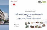 Plastice project - Fraunhofer UMSICHT · PDF filePlastice project Life cycle ... (LDPE as basic bag) •LCA methodology – from CRADLE to GRAVE ... 30% 50% 70% 90% ADP elements [kg