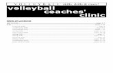 VOLLEYBALL skills, drills & more! · PDF fileVOLLEYBALL skills, drills & more! ... "lift" the ball not ... being repeated until the time is up or can be used in a station or circuit