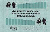 Auditing And Accounting MAnuAl - Elks.org Grand · PDF fileGRAND LODGE Benevolent and Protective ORDER OF ELKS U N I T E D S T A T E S O F A M E R I C A A Fraternal Organization —