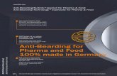 Anti-Bearding for Pharma and Food 100% made in · PDF file Anti-Bearding-Technik ® speziell für Pharma & Food Anti-Bearding Technology ® especially for Pharma & Food GMP-Design