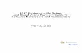 2016 Business e-file Return and Stand-Alone - California · PDF file2017 Business e-file Return and Stand-Alone Payment Guide for Software Developers and Transmitters . FTB Pub. 1346B