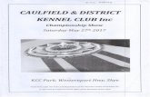 Caulfield and District Kennel Club Marked Catalogue 2017 · PDF fileRon Jenson, Leanne Tormey, ... Caulfield & District Kennel Club Inc - Saturday, May 27, 2017 Class 'Oa Australian