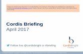 Cordis  · PDF fileThese are extracts from April 2017’s Cordis Briefing. ... Conservative manifesto ... 2012 2013 2014 2015 2016