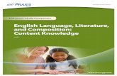 English Language, Literature, and Composition: · PDF fileEnglish Language, Literature, and Composition: ... The test covers literature, the English ... B. Understanding elements of