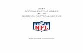 2017 Official Playing Rules of the National Football League · PDF file2017 OFFICIAL PLAYING RULES OF THE NATIONAL FOOTBALL LEAGUE Roger Goodell, Commissioner