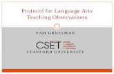 Protocol for Language Arts Teaching Observations · PDF fileProtocol for Language Arts Teaching Observations. ... writing, literature, ... providing opportunities for guided practice,
