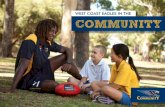WEST COAST EAGLES IN THE COMMUNITY - AFL.com.aus.afl.com.au/staticfile/AFL Tenant/WestCoastEagles/Images/PDF... · what we do The West Coast Eagles Football Club has been actively